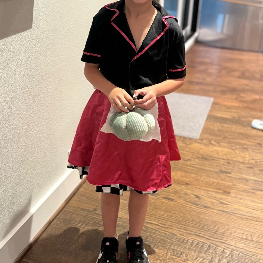 50s car hop three piece costume